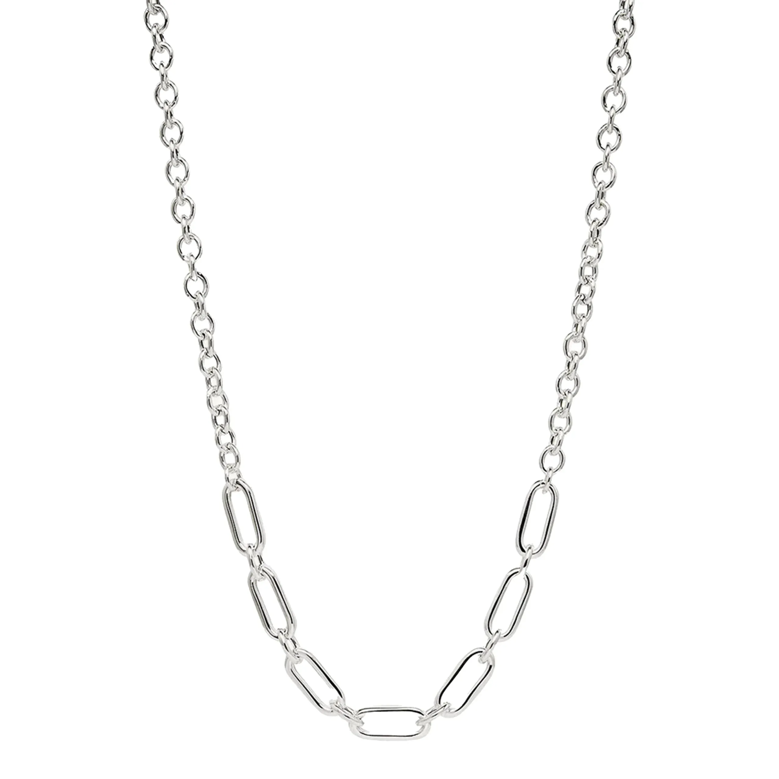 Najo Jewellery Najo - Sentiero Oval Link Chain Necklace Sterling Silver