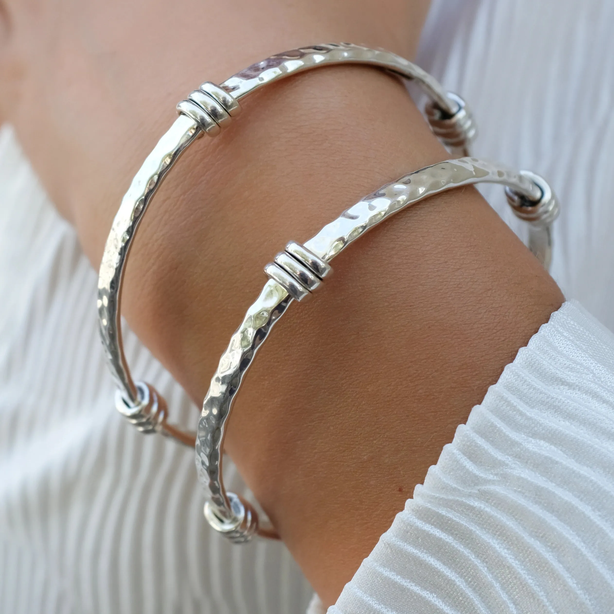 Najo Jewellery Najo - Silver Amarres Bangle - Sterling Silver (64mm)