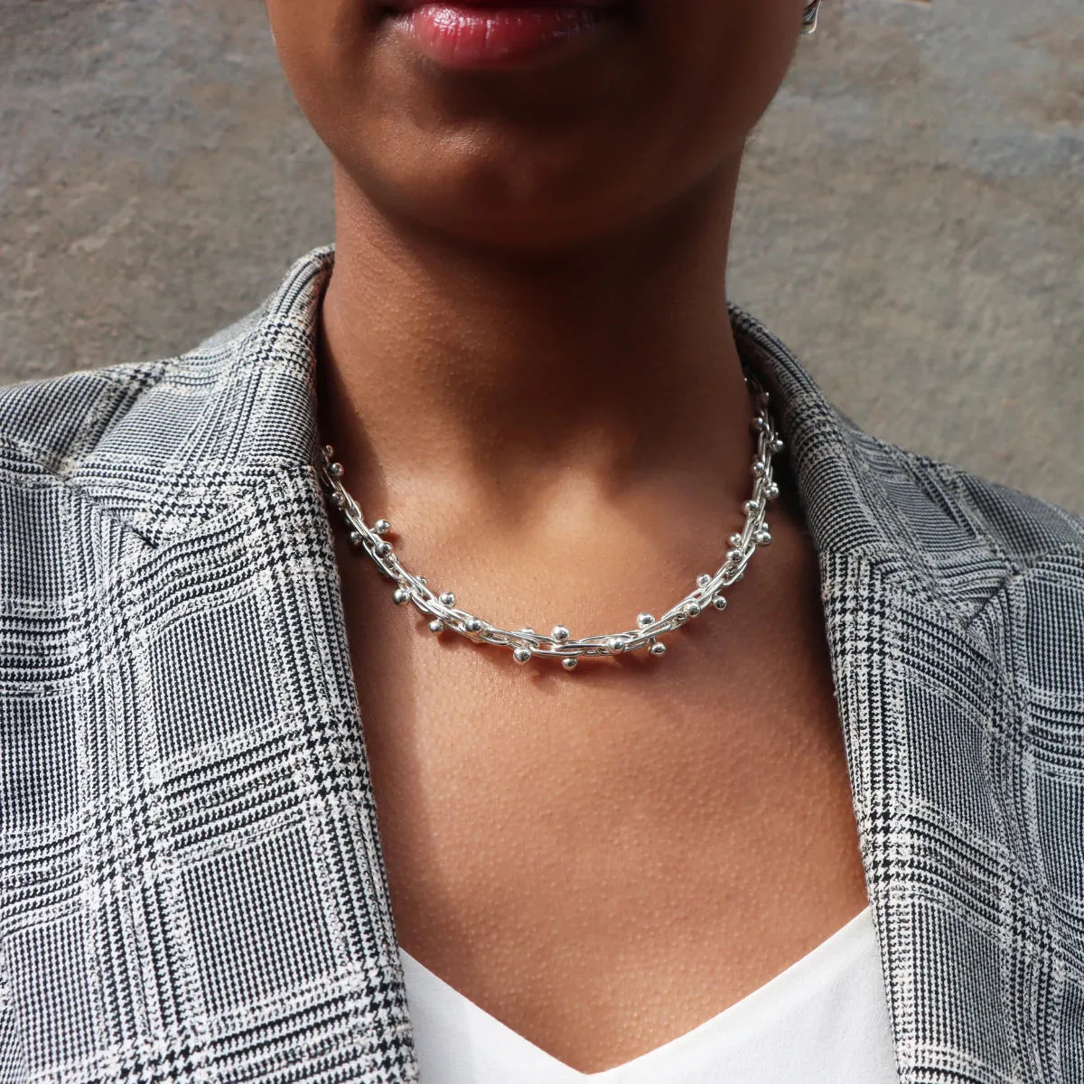 Najo Jewellery Najo - Small Spartling Necklace (46cm) - Sterling Silver