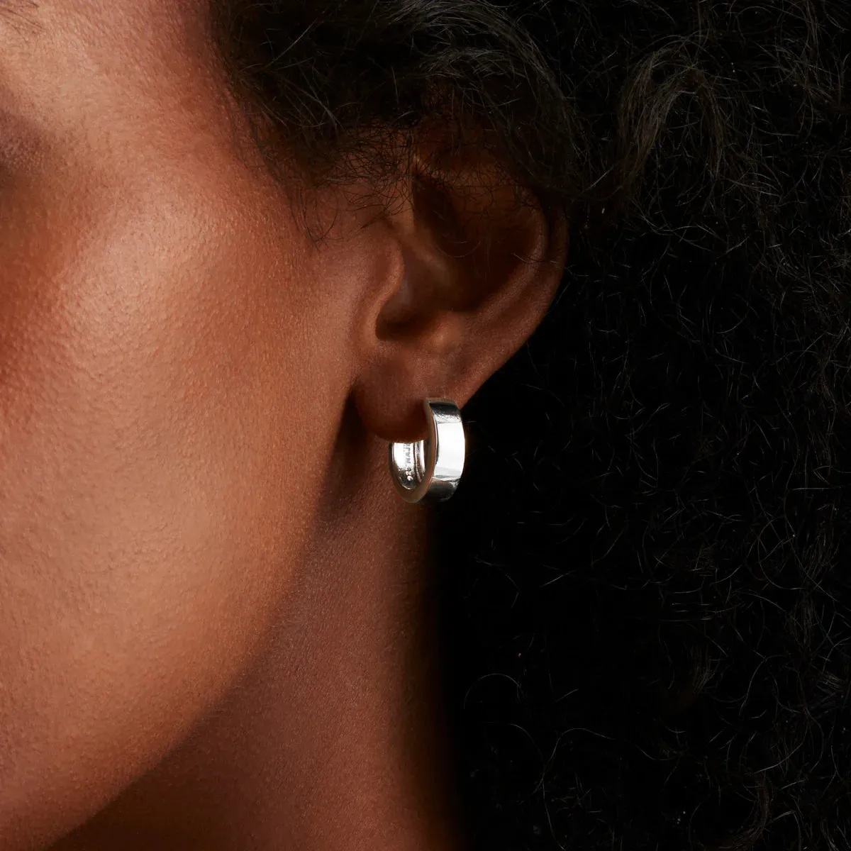Najo Jewellery Najo - Stella Huggie Earrings Silver