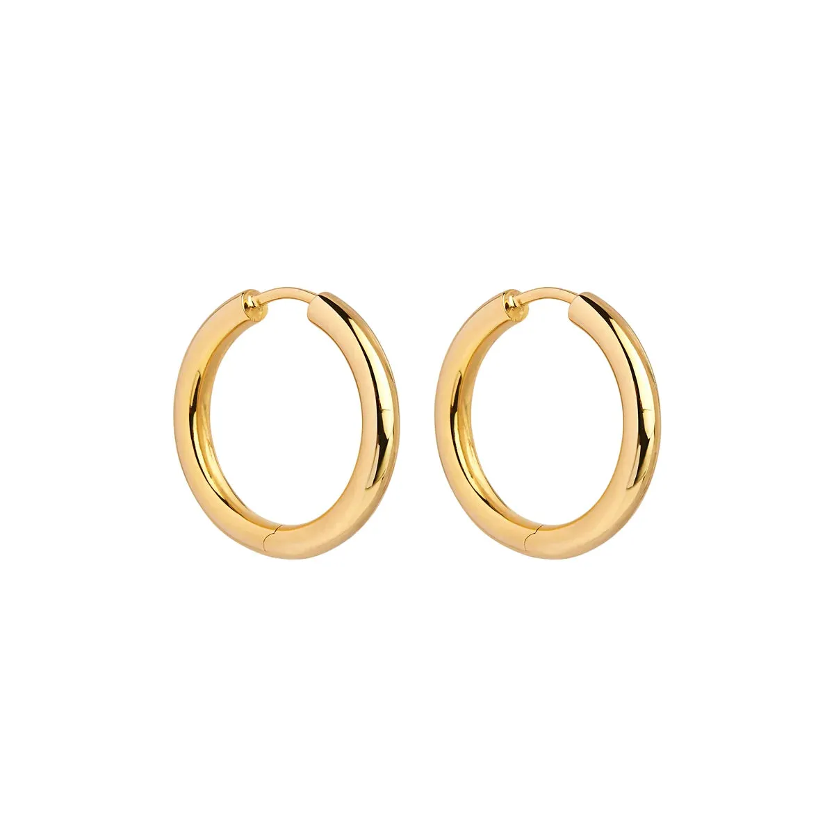 Najo Jewellery Najo - Subtle Huggie Earring Yellow Gold