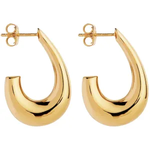 Najo Jewellery Najo - Sweep Stud Earrings Gold Plated