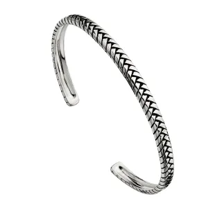 Najo Jewellery Najo - Tessera Mens Oxidised Cuff