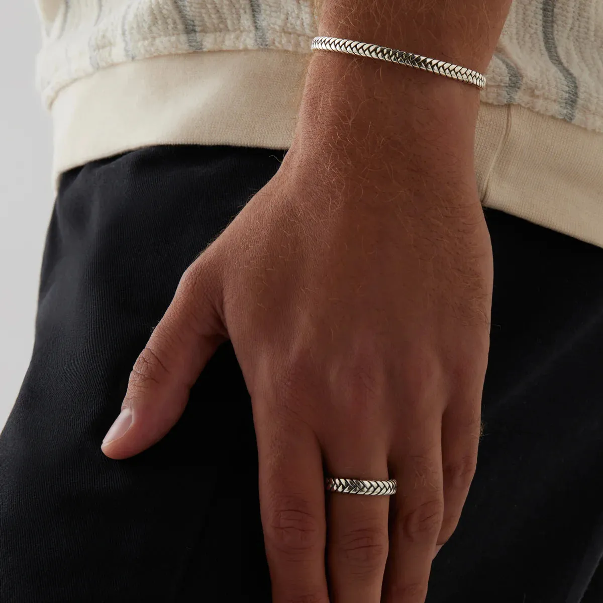 Najo Jewellery Najo - Tessera Men’s Silver Ring