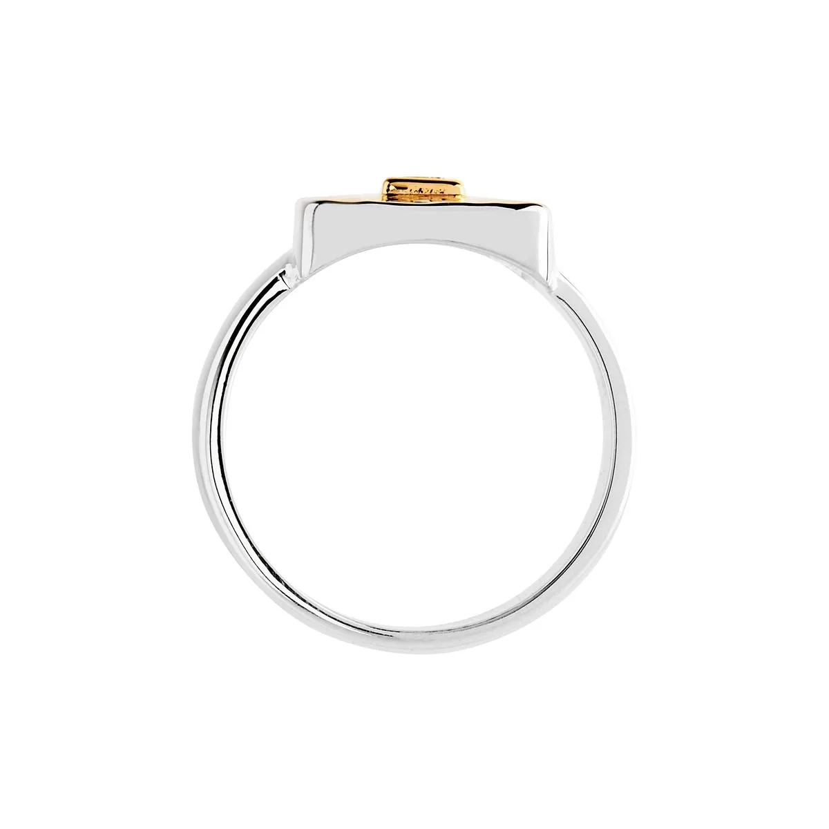 Najo Jewellery Najo - Tribute Two-Tone White Topaz Ring