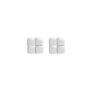 Najo Jewellery Najo - Weave Stud Earrings Silver