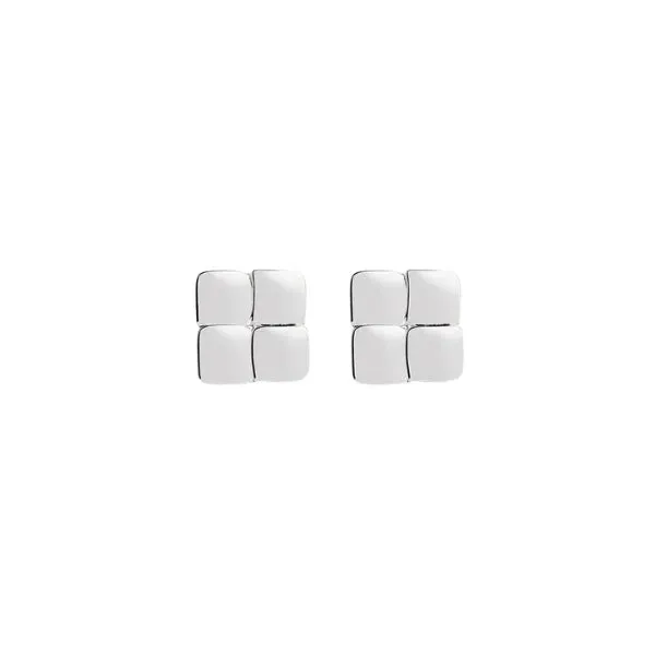 Najo Jewellery Najo - Weave Stud Earrings Silver
