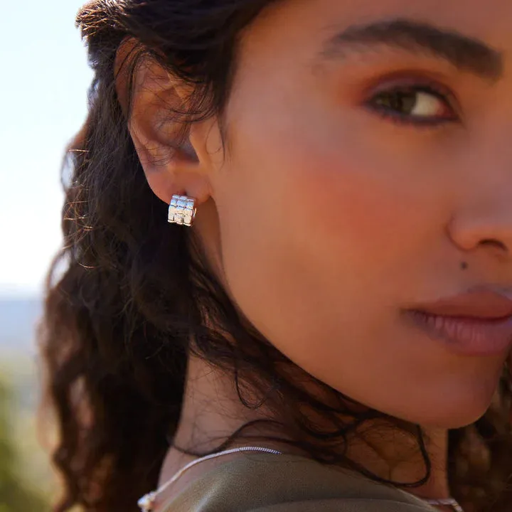 Najo Jewellery Najo - Weave Stud Hoop Earring