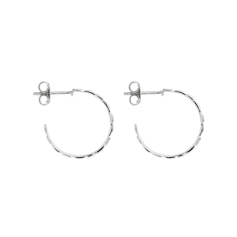 Najo Jewellery Najo - Weave Stud Hoop Earring