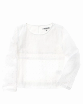 Nellystella Evelyn Shirt ruffle tops girls, long sleeve tees girls