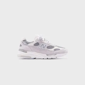 New Balance 992 Made in USA - White / Silver Metalic