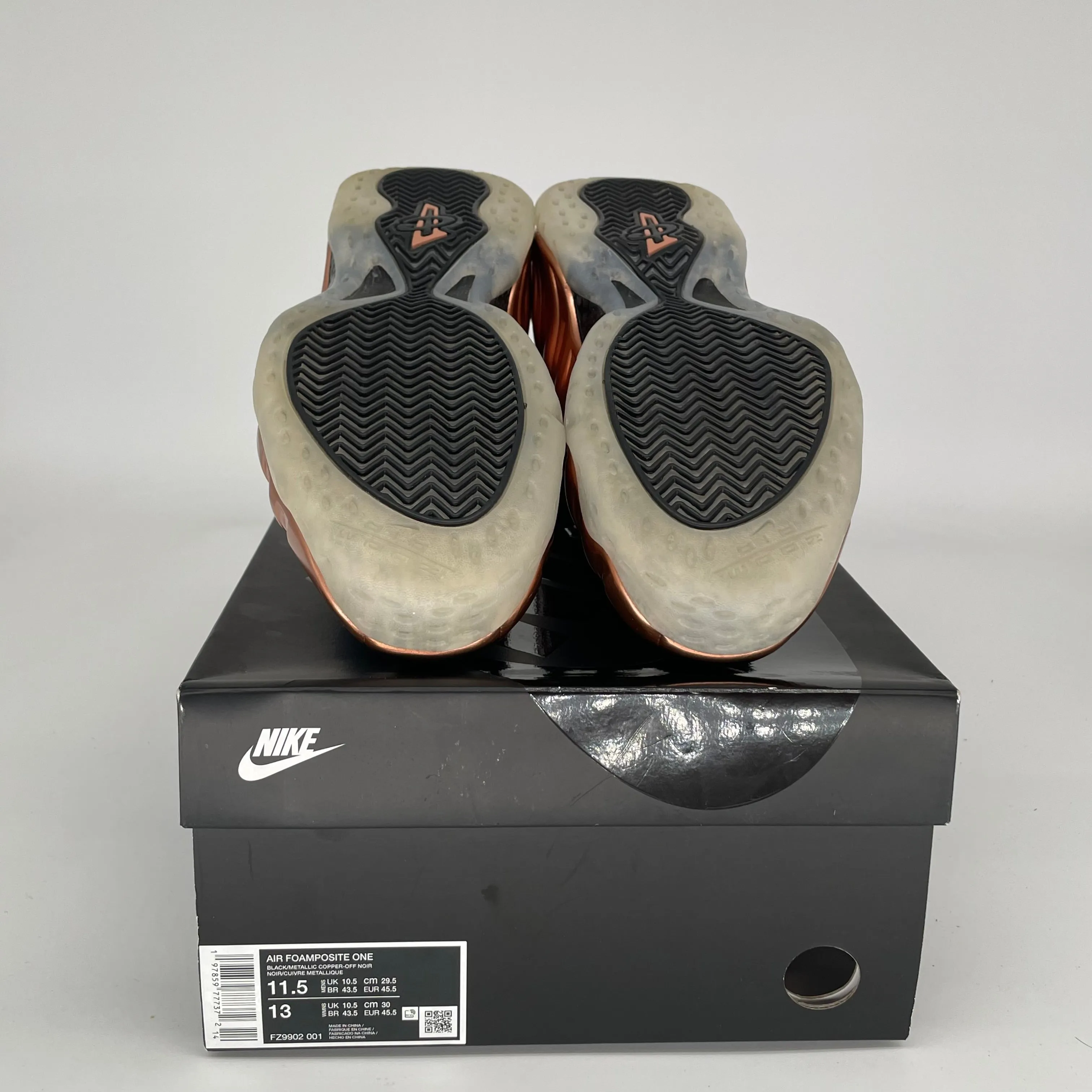 NIKE AIR FOAMPOSITE ONE COPPER SIZE 11.5 FZ9902-001