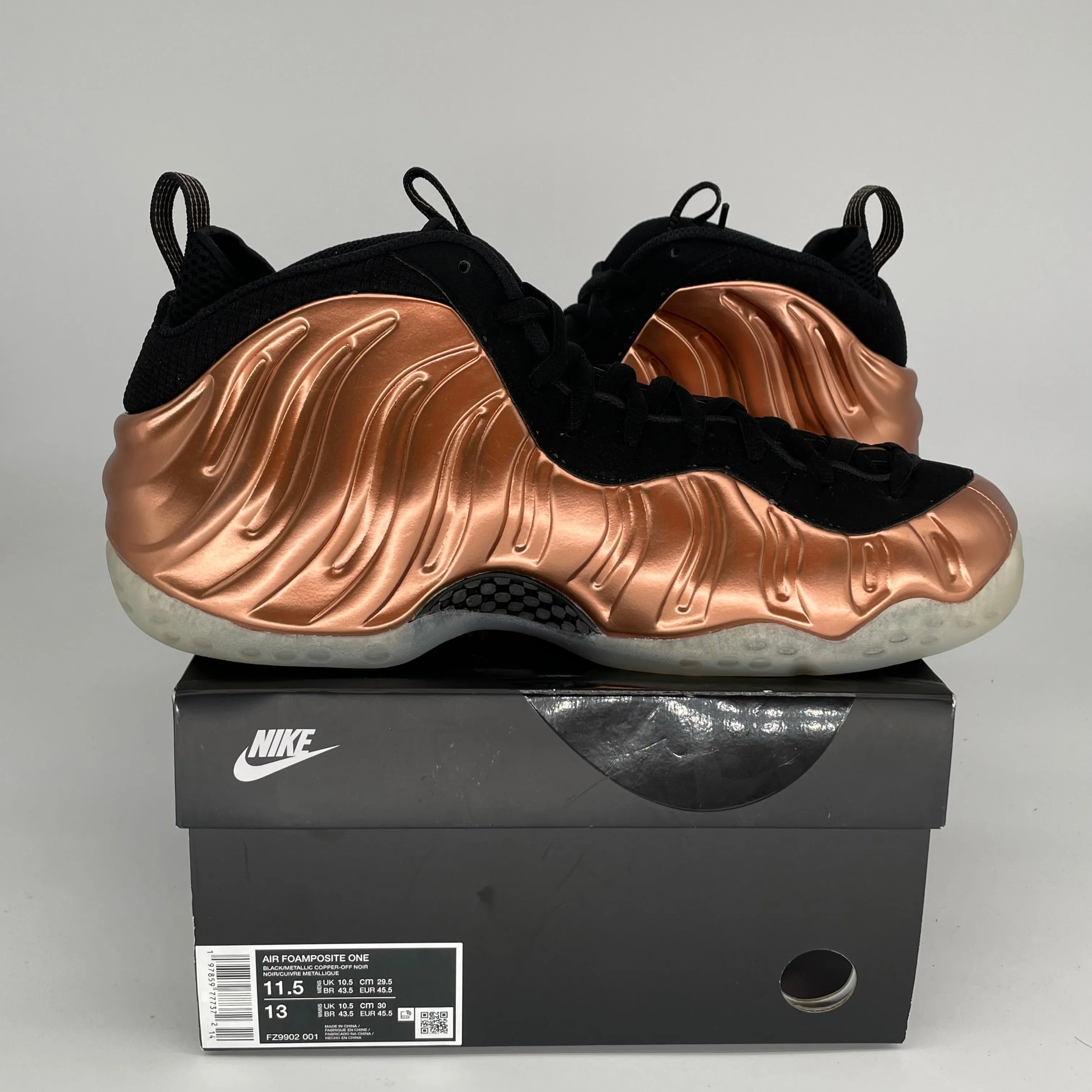 NIKE AIR FOAMPOSITE ONE COPPER SIZE 11.5 FZ9902-001