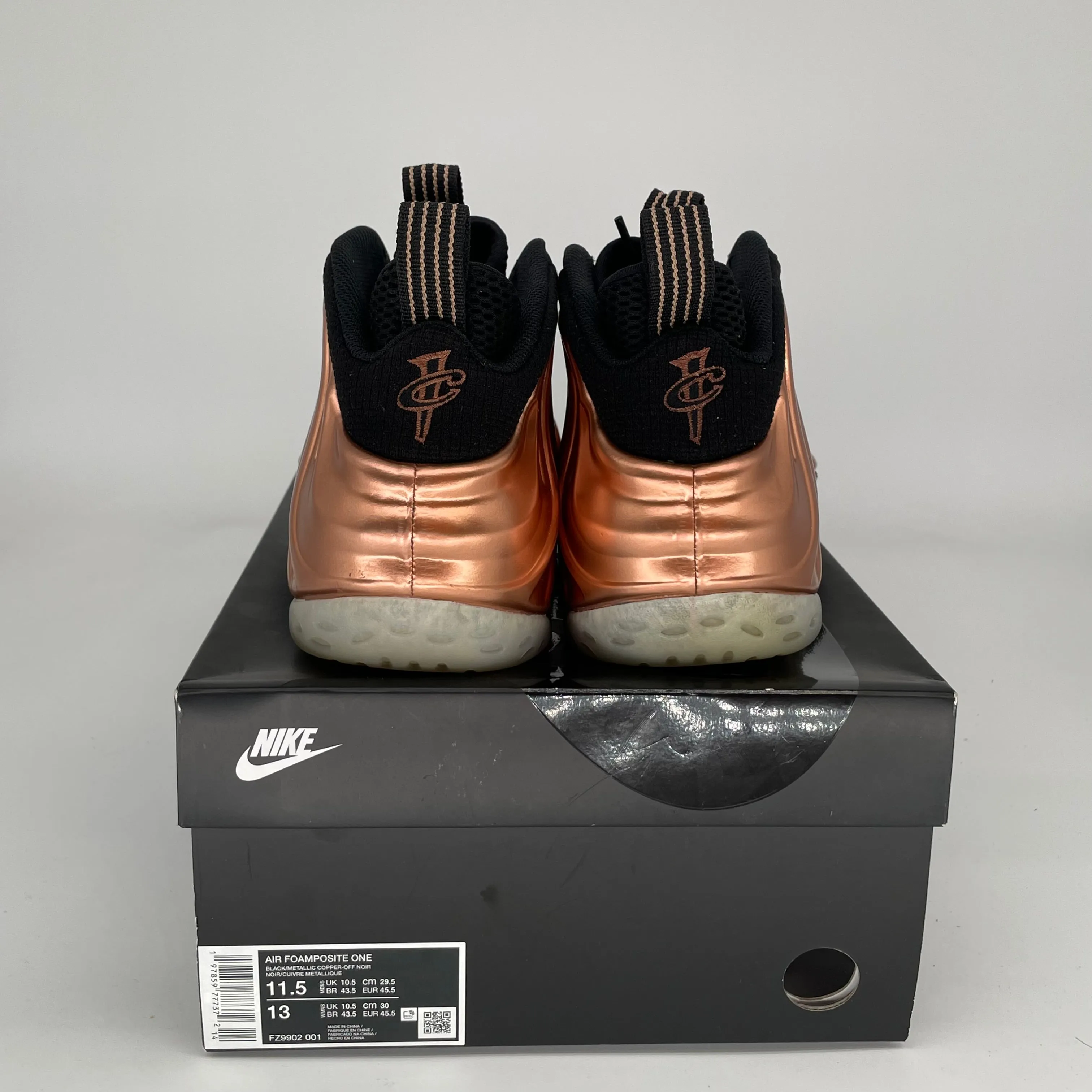 NIKE AIR FOAMPOSITE ONE COPPER SIZE 11.5 FZ9902-001