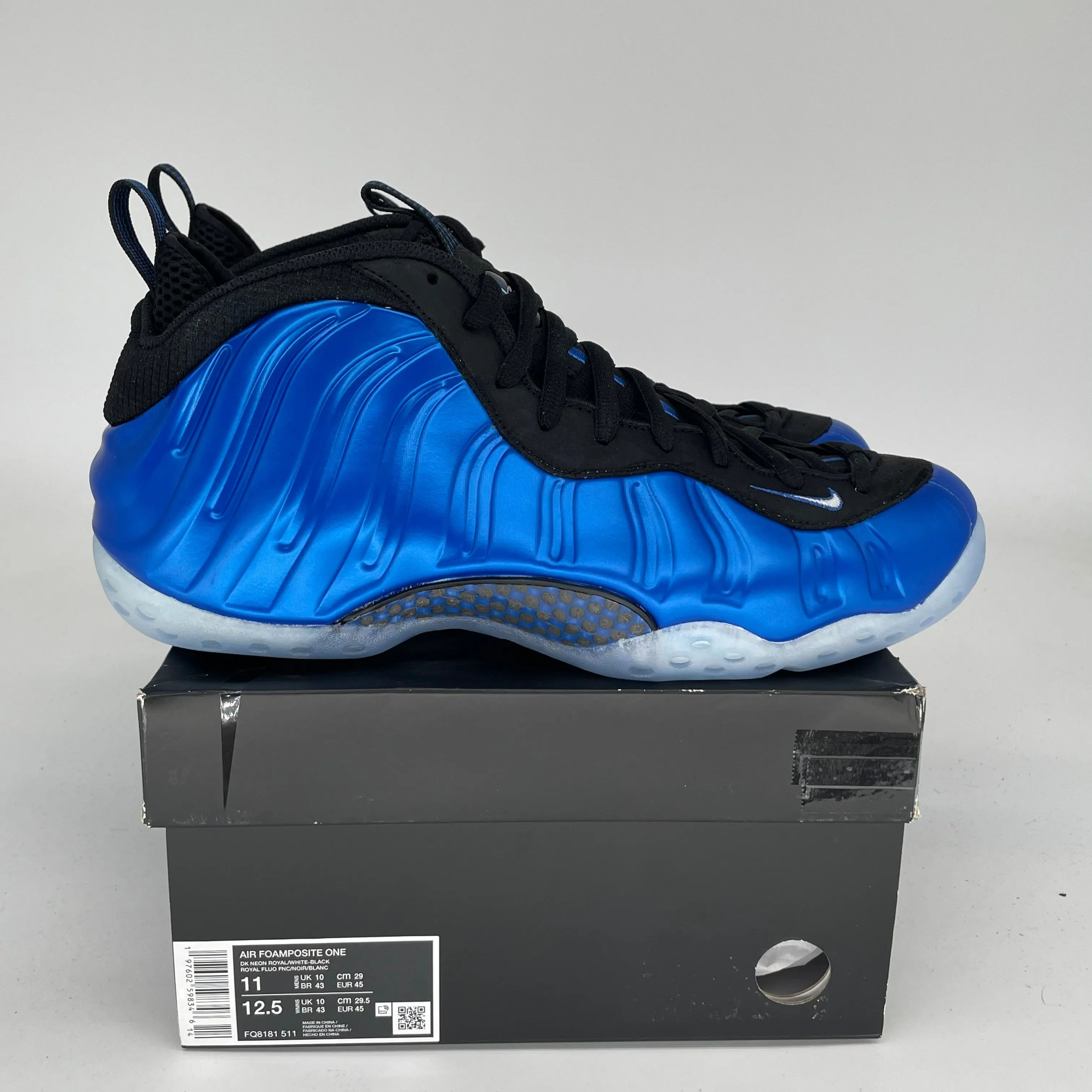 NIKE AIR FOAMPOSITE ONE INTERNATIONAL BLUE SIZE 11 FQ8181-511