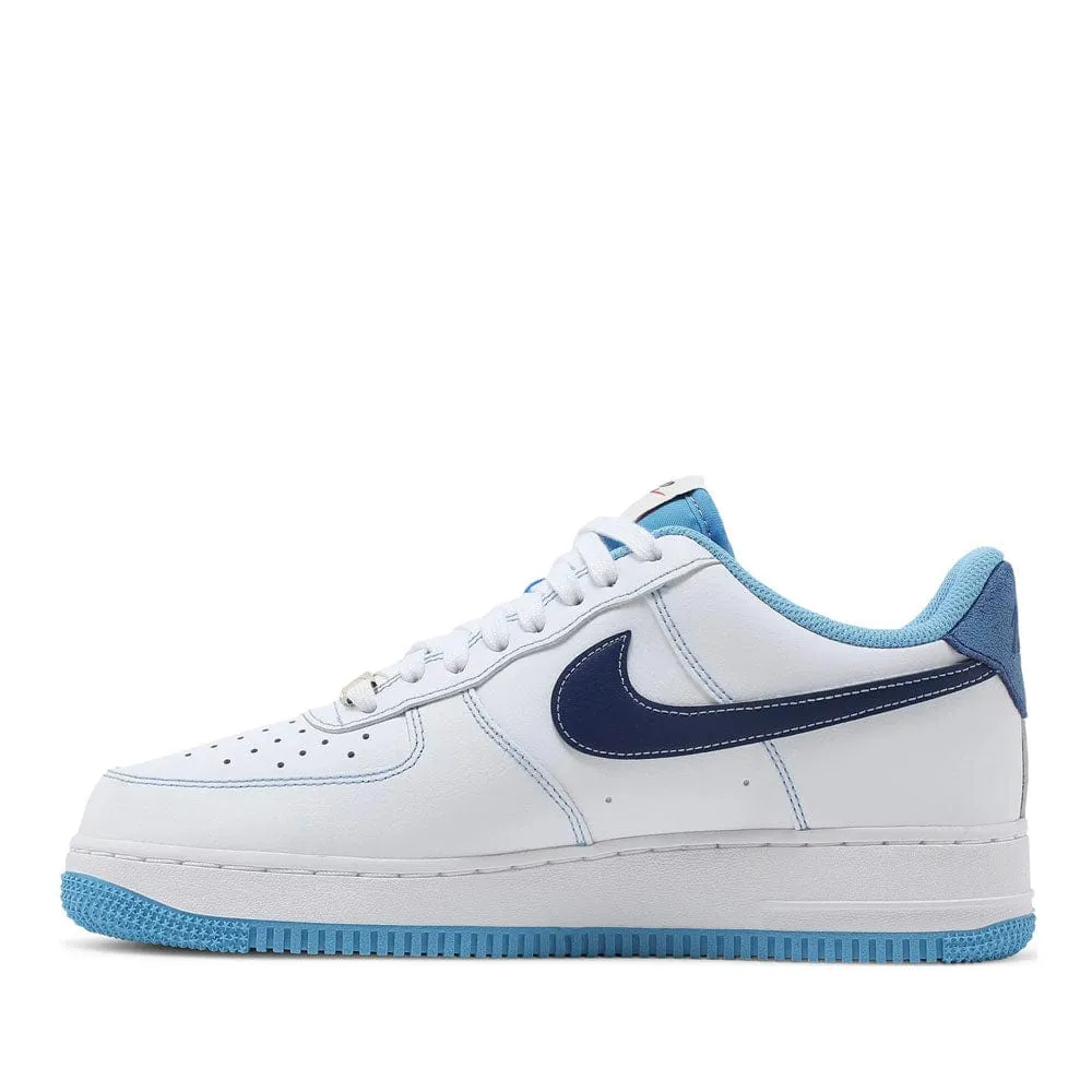 NIKE AIR FORCE 1 '07 FIRST USE WHITE UNIVERSITY BLUE -