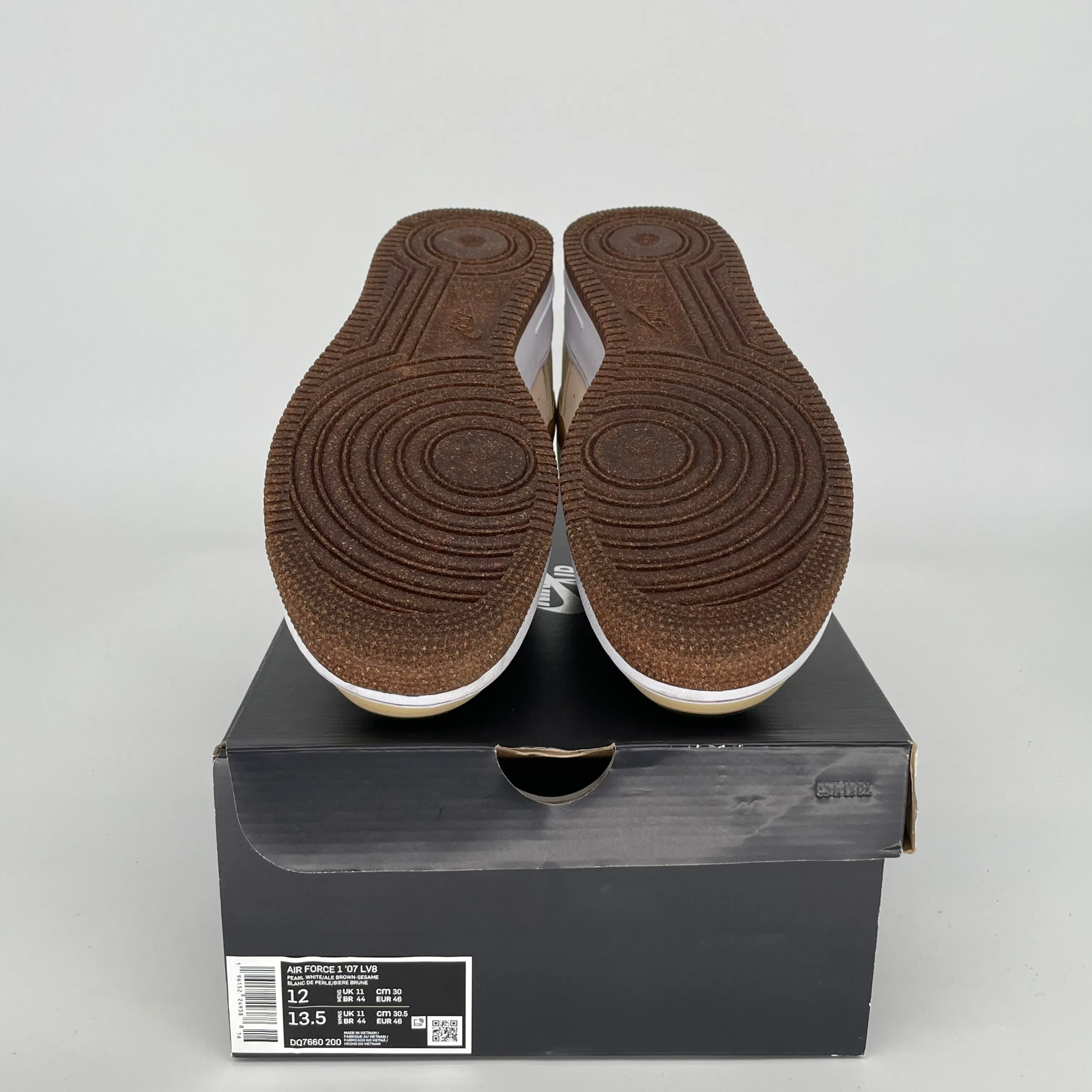 NIKE AIR FORCE 1 LOW PEARL WHITE SESAME SIZE 12 DQ7660-200