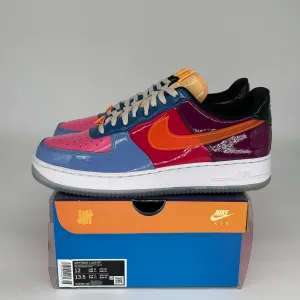 NIKE AIR FORCE 1 LOW UNDEFEATED MULTI PATENT TOTAL ORANGE SIZE 12 DV5255-400