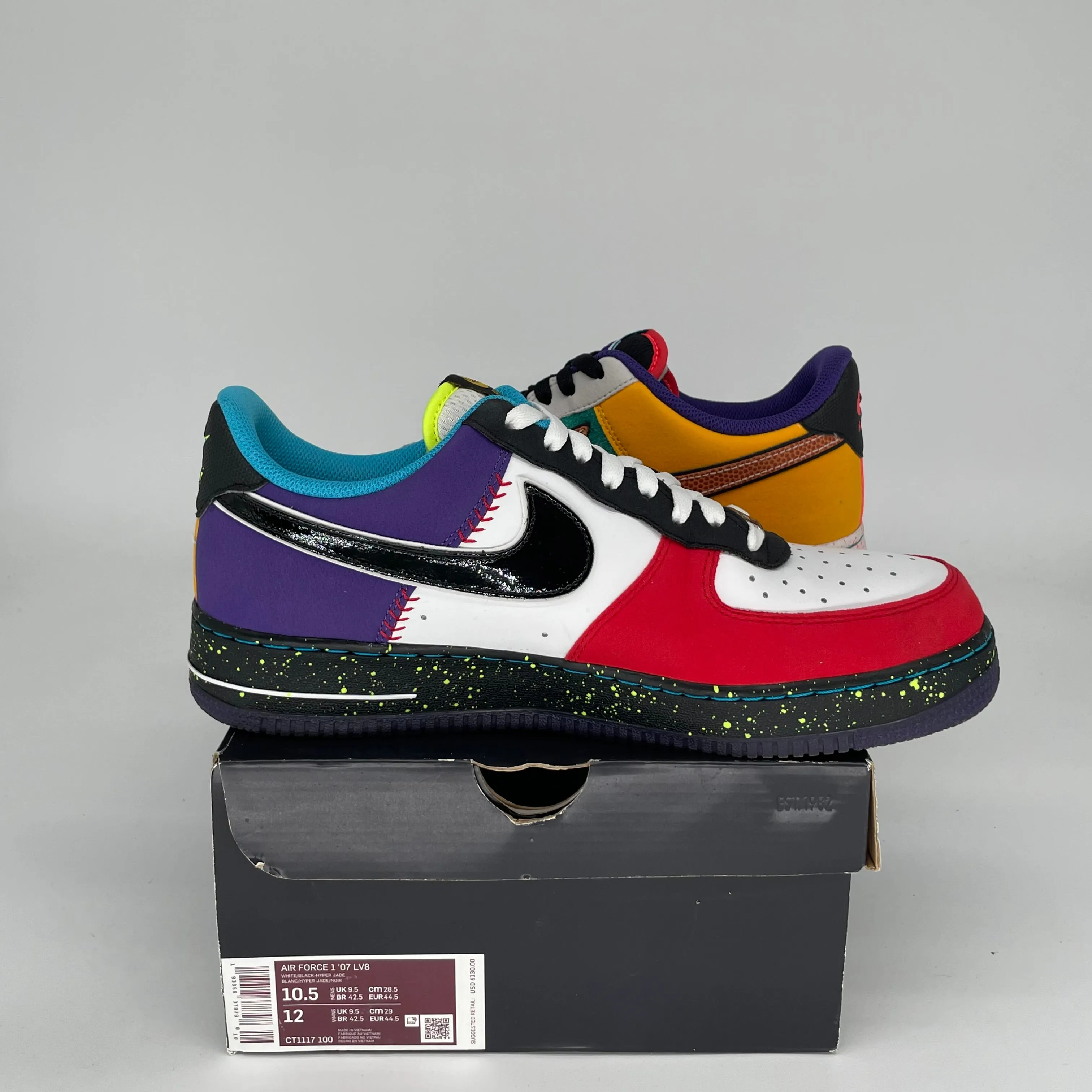 NIKE AIR FORCE 1 LOW WHAT THE LA SIZE 10.5 CT1117-100