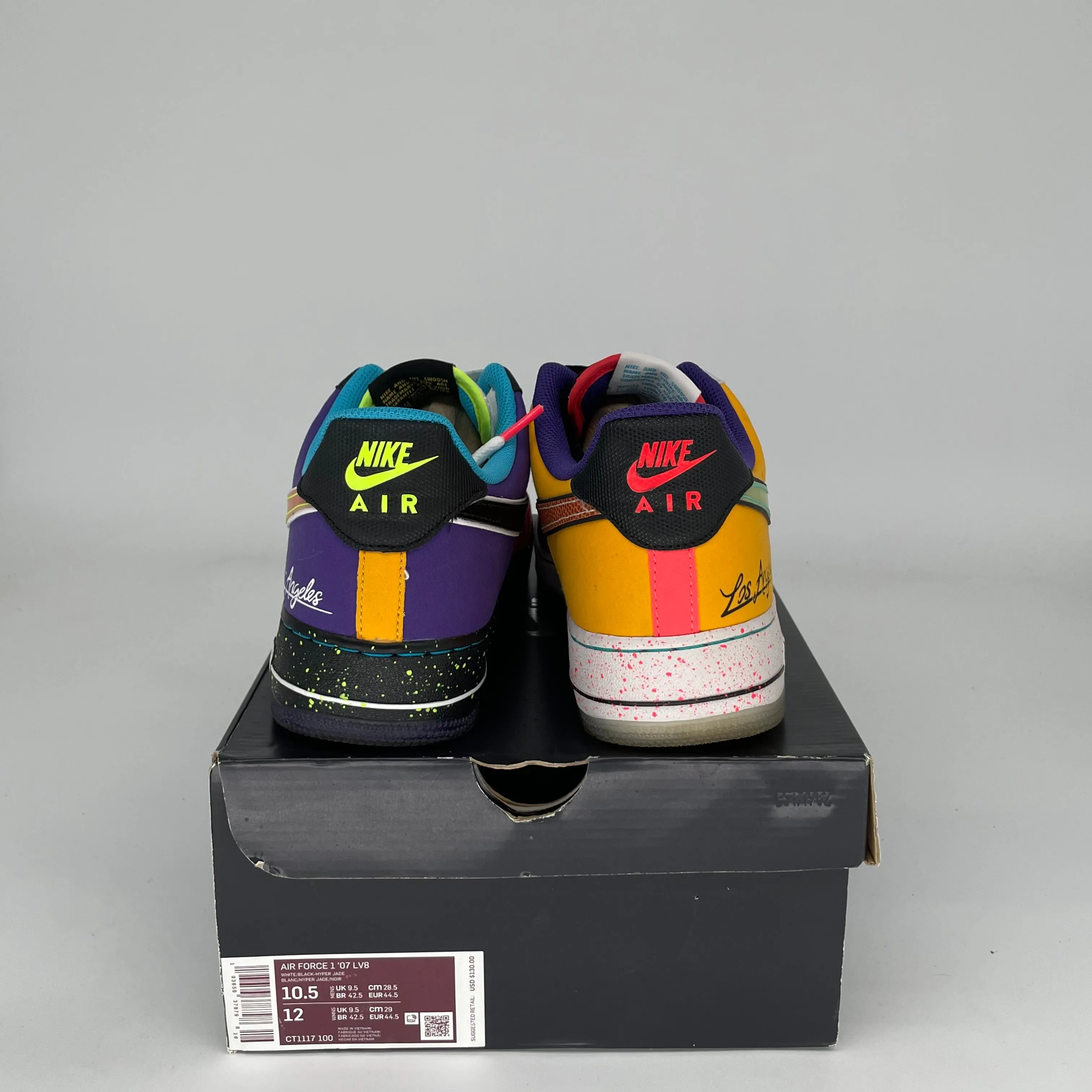 NIKE AIR FORCE 1 LOW WHAT THE LA SIZE 10.5 CT1117-100