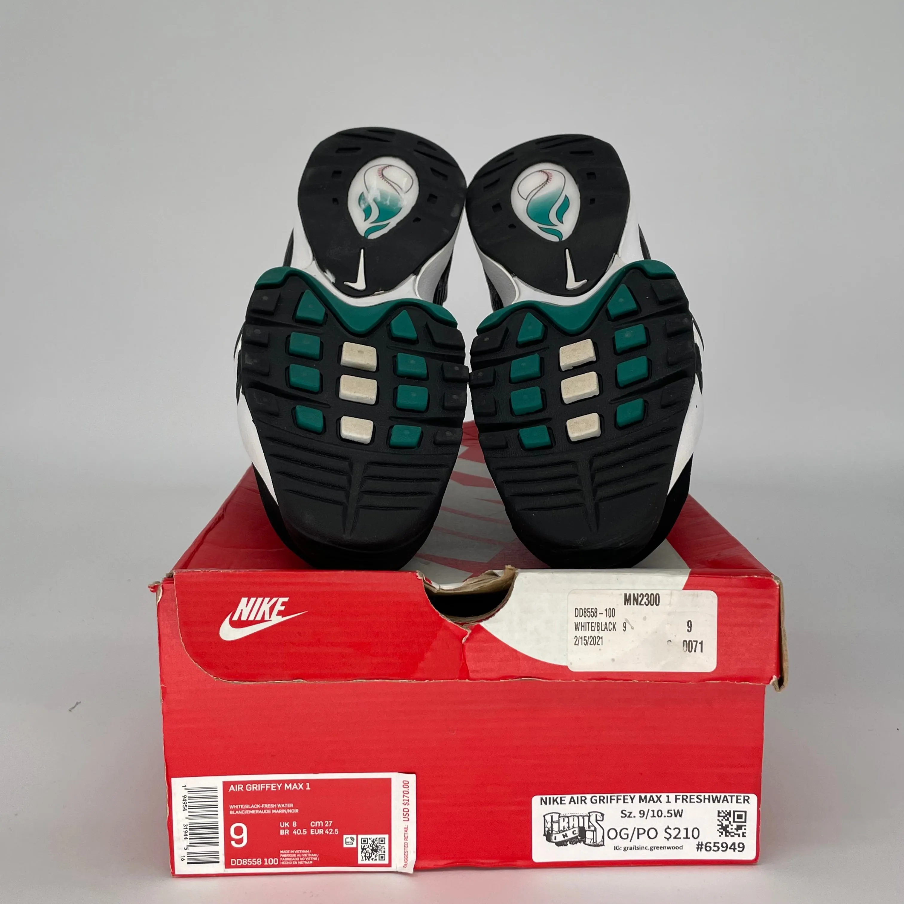 NIKE AIR GRIFFEY MAX 1 FRESHWATER SIZE 9 DD8558-100