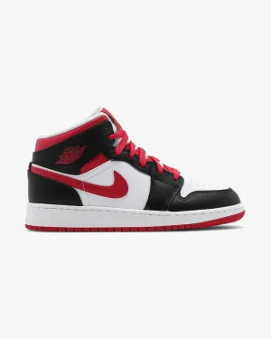 NIKE AIR JORDAN1 MID GS WHITE VERY BERRY US5Y / US6.5W / EU37.5