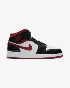 NIKE AIR JORDAN1 MID GYM RED BLACK GS