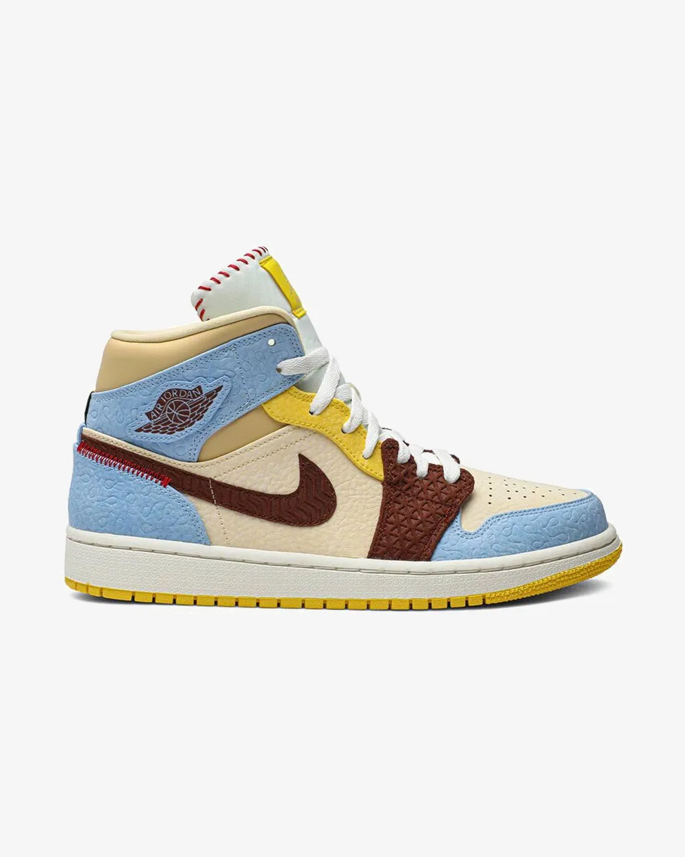 NIKE AIR JORDAN1 MID SE FEARLESS MAISON CHATEAU ROGUE