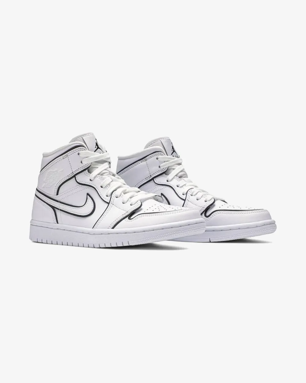 NIKE AIR JORDAN1 MID SE WMNS IRIDESCENT REFLECTIVE WHITE