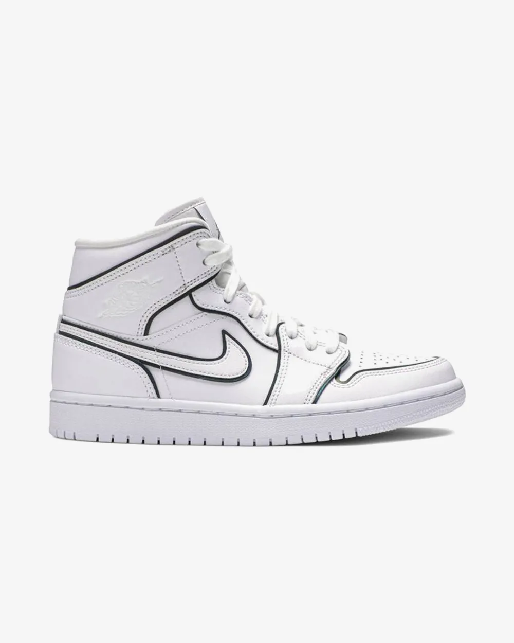 NIKE AIR JORDAN1 MID SE WMNS IRIDESCENT REFLECTIVE WHITE