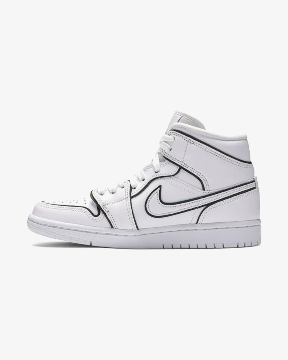 NIKE AIR JORDAN1 MID SE WMNS IRIDESCENT REFLECTIVE WHITE
