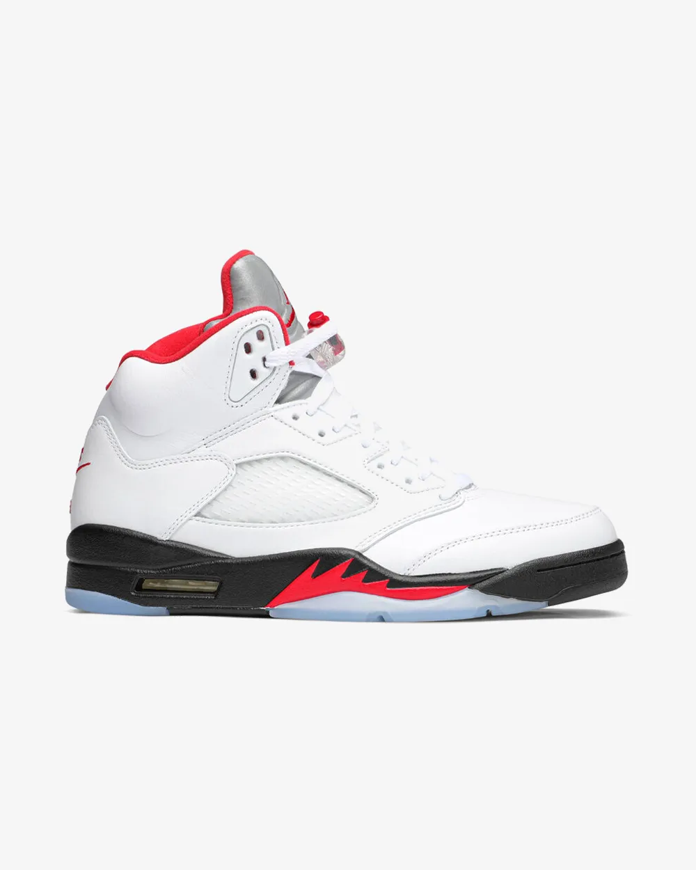 NIKE AIR JORDAN5 RETRO FIRE RED BLACK TONGUE WHITE 2020