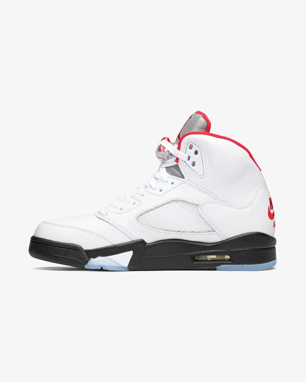 NIKE AIR JORDAN5 RETRO FIRE RED BLACK TONGUE WHITE 2020