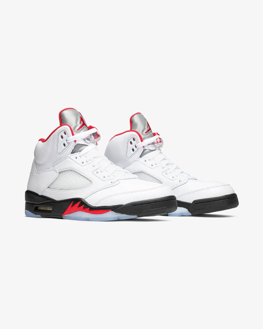 NIKE AIR JORDAN5 RETRO FIRE RED BLACK TONGUE WHITE 2020