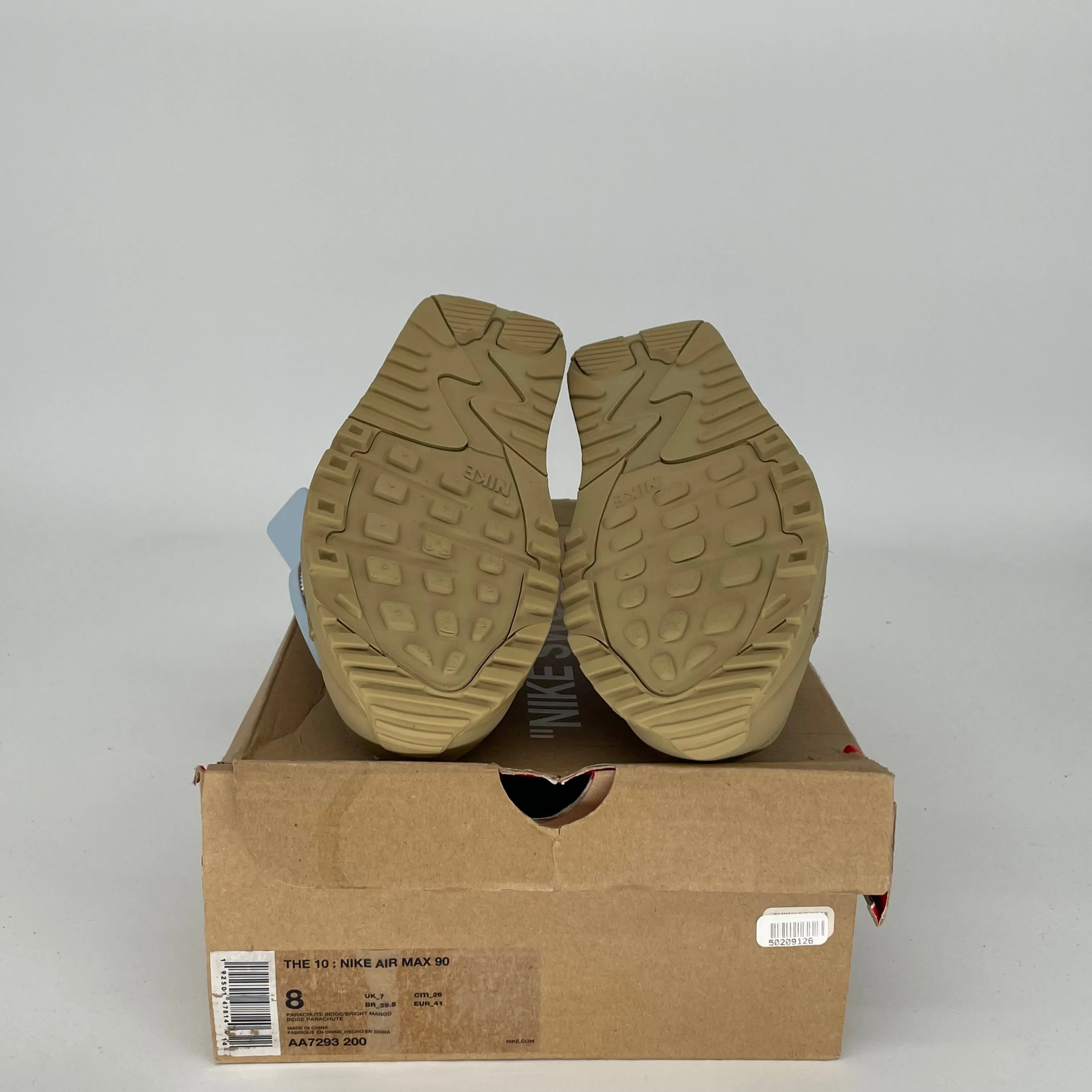 NIKE AIR MAX 90 OFF WHITE DESERT ORE SIZE 8 AA7293-200
