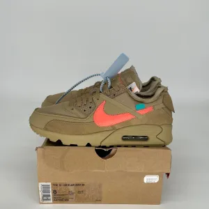 NIKE AIR MAX 90 OFF WHITE DESERT ORE SIZE 8 AA7293-200