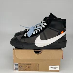 NIKE BLAZER MID OFF WHITE GRIM REAPER SIZE 9.5 AA3832-001