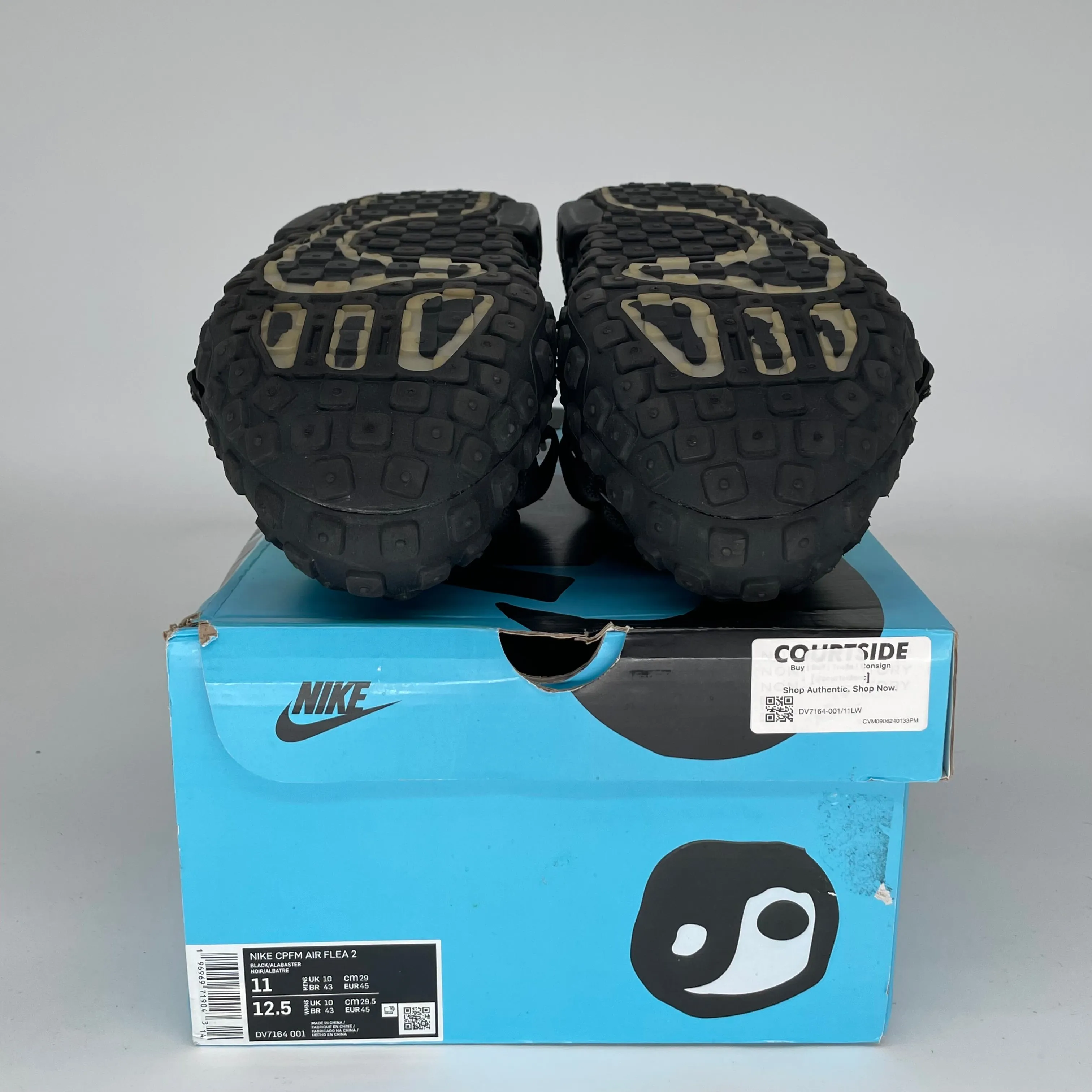 NIKE CPFM AIR FLEA 2 BLACK ALABASTER SIZE 11 DV7164-001
