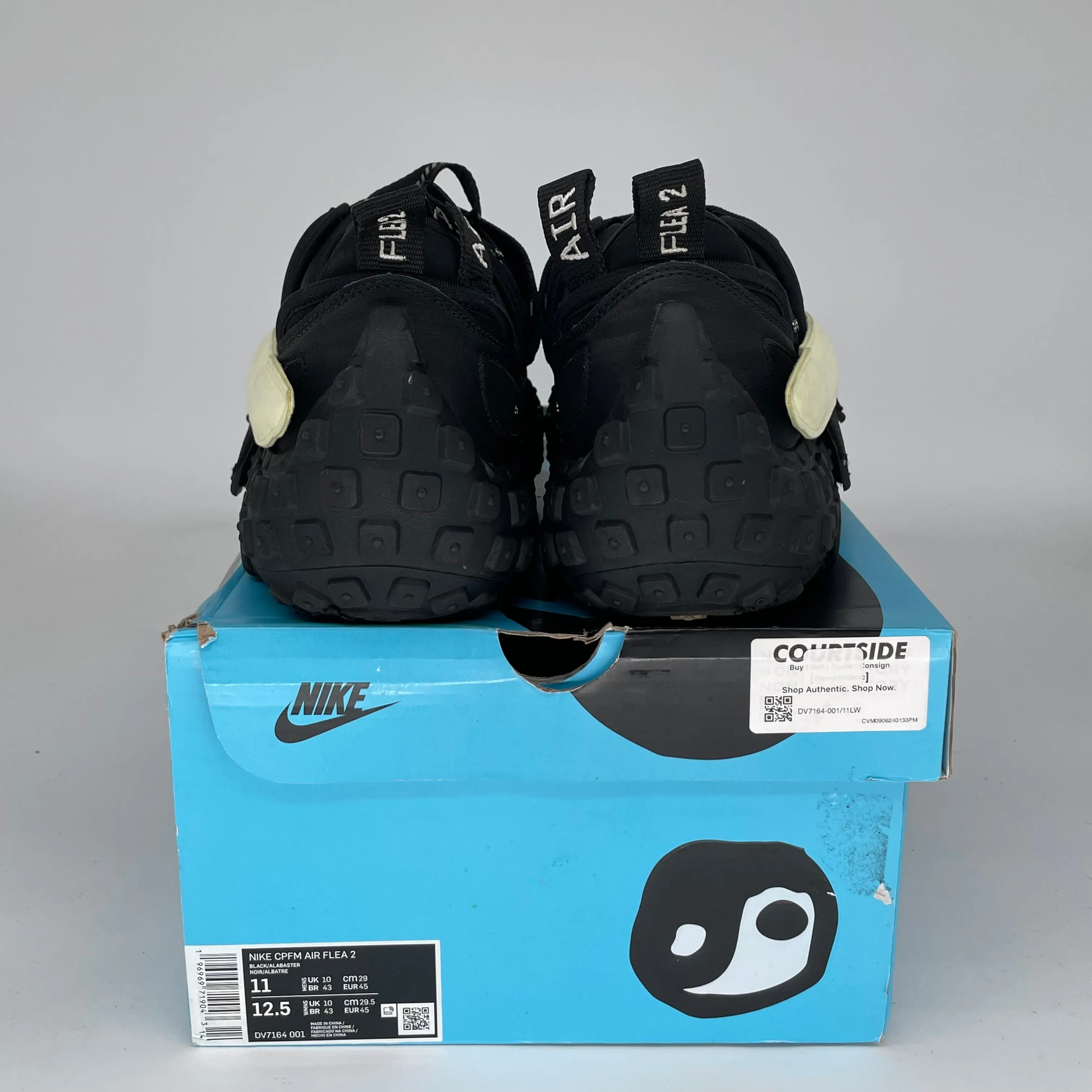 NIKE CPFM AIR FLEA 2 BLACK ALABASTER SIZE 11 DV7164-001