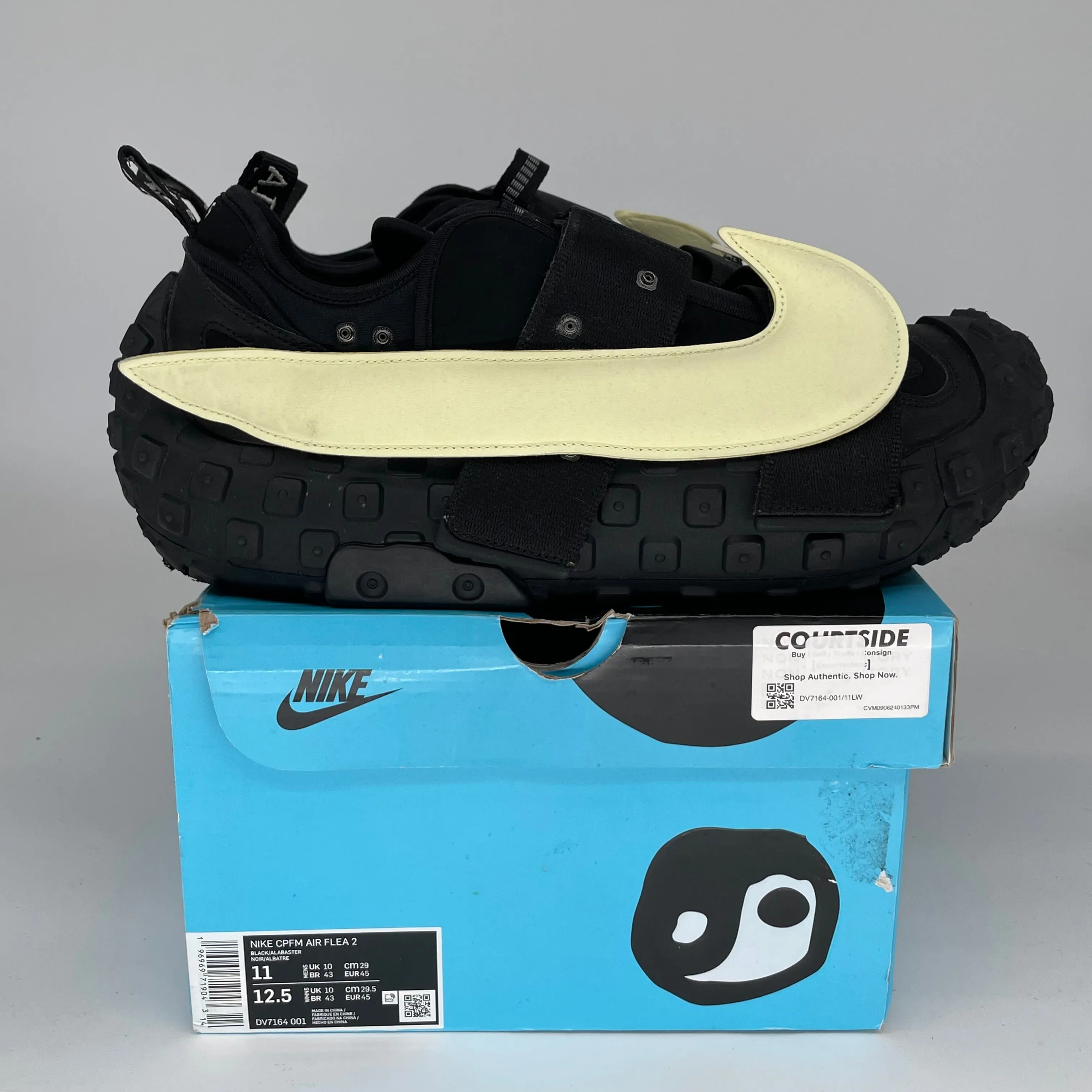 NIKE CPFM AIR FLEA 2 BLACK ALABASTER SIZE 11 DV7164-001
