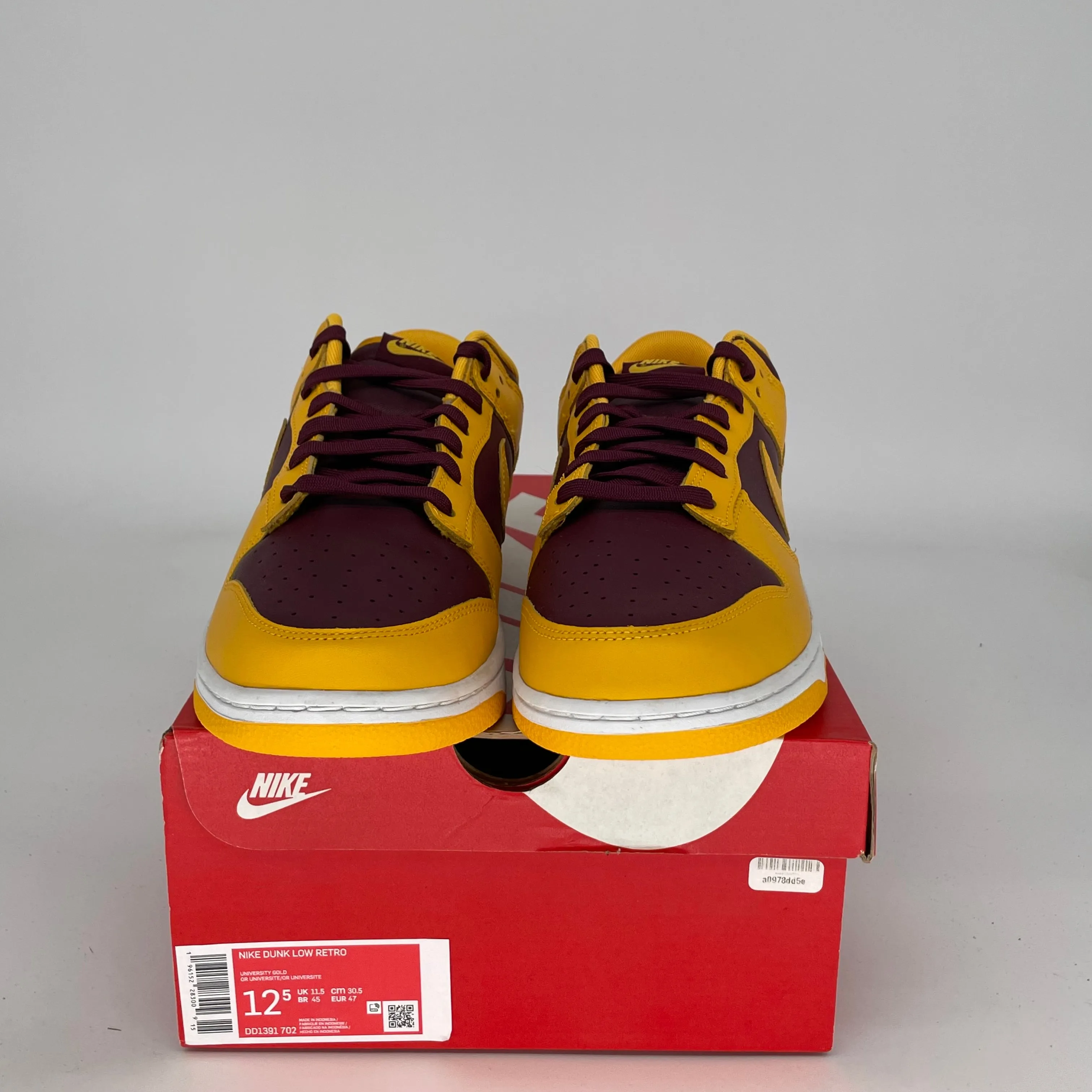 NIKE DUNK LOW ARIZONA STATE SIZE 12.5 DD1391-702