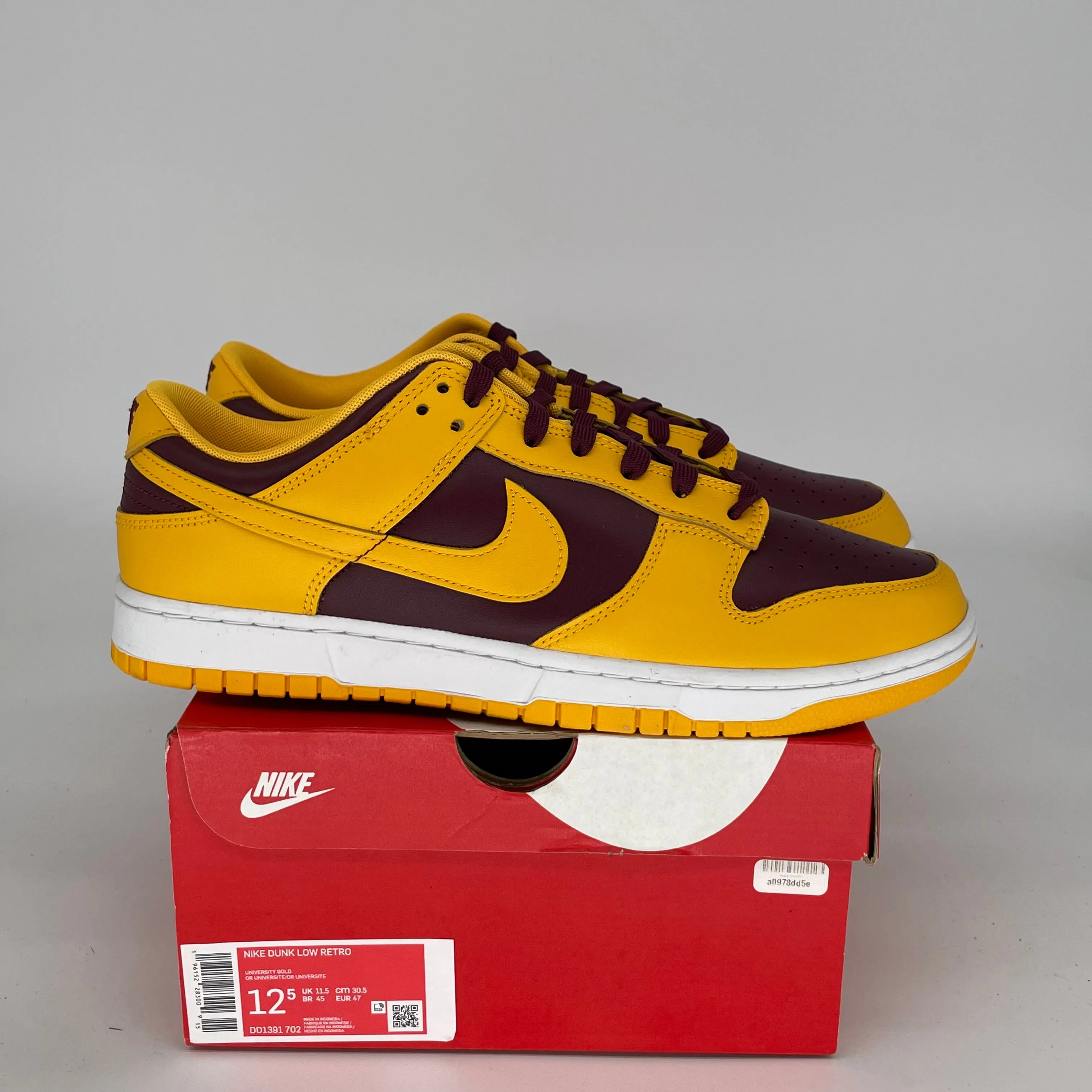 NIKE DUNK LOW ARIZONA STATE SIZE 12.5 DD1391-702