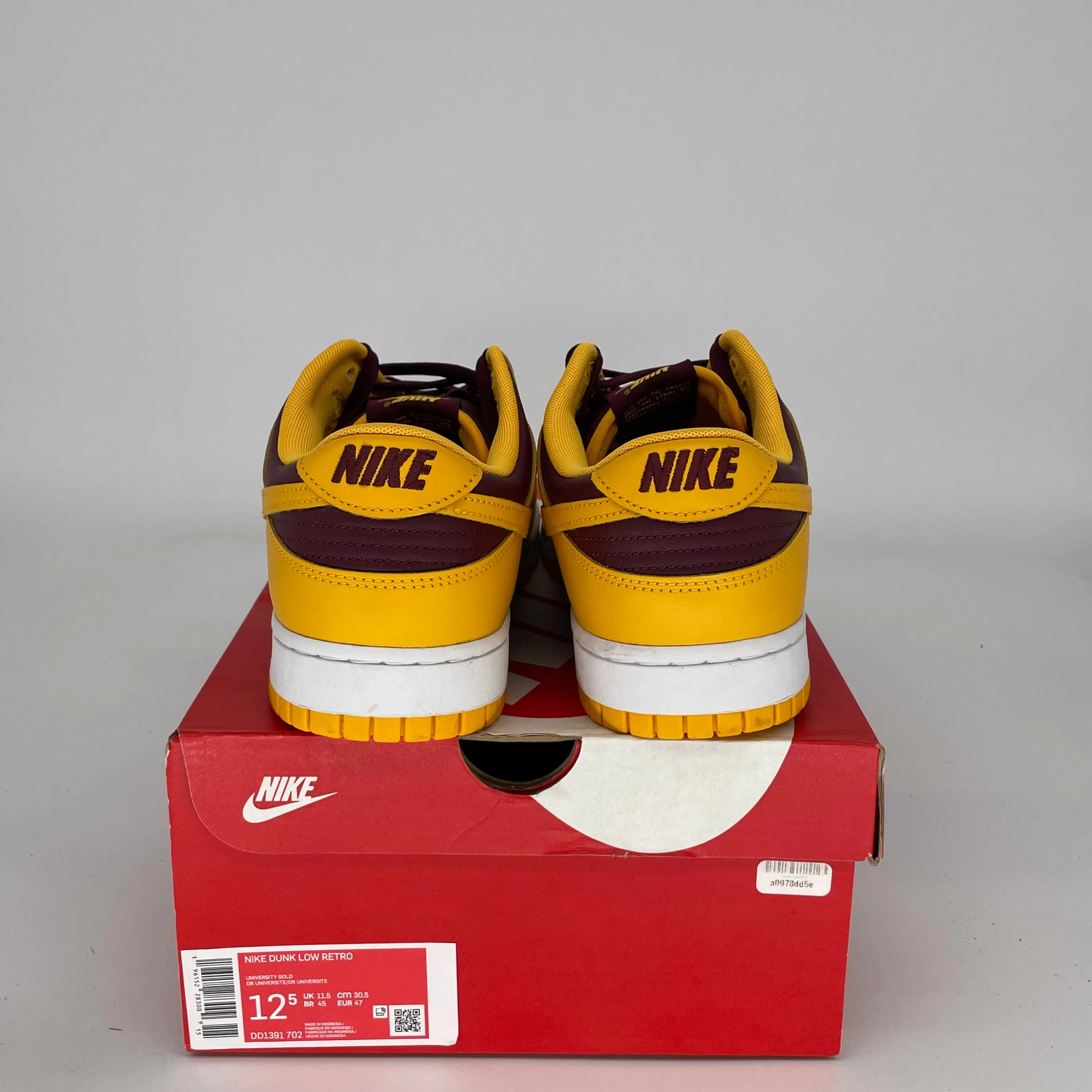 NIKE DUNK LOW ARIZONA STATE SIZE 12.5 DD1391-702
