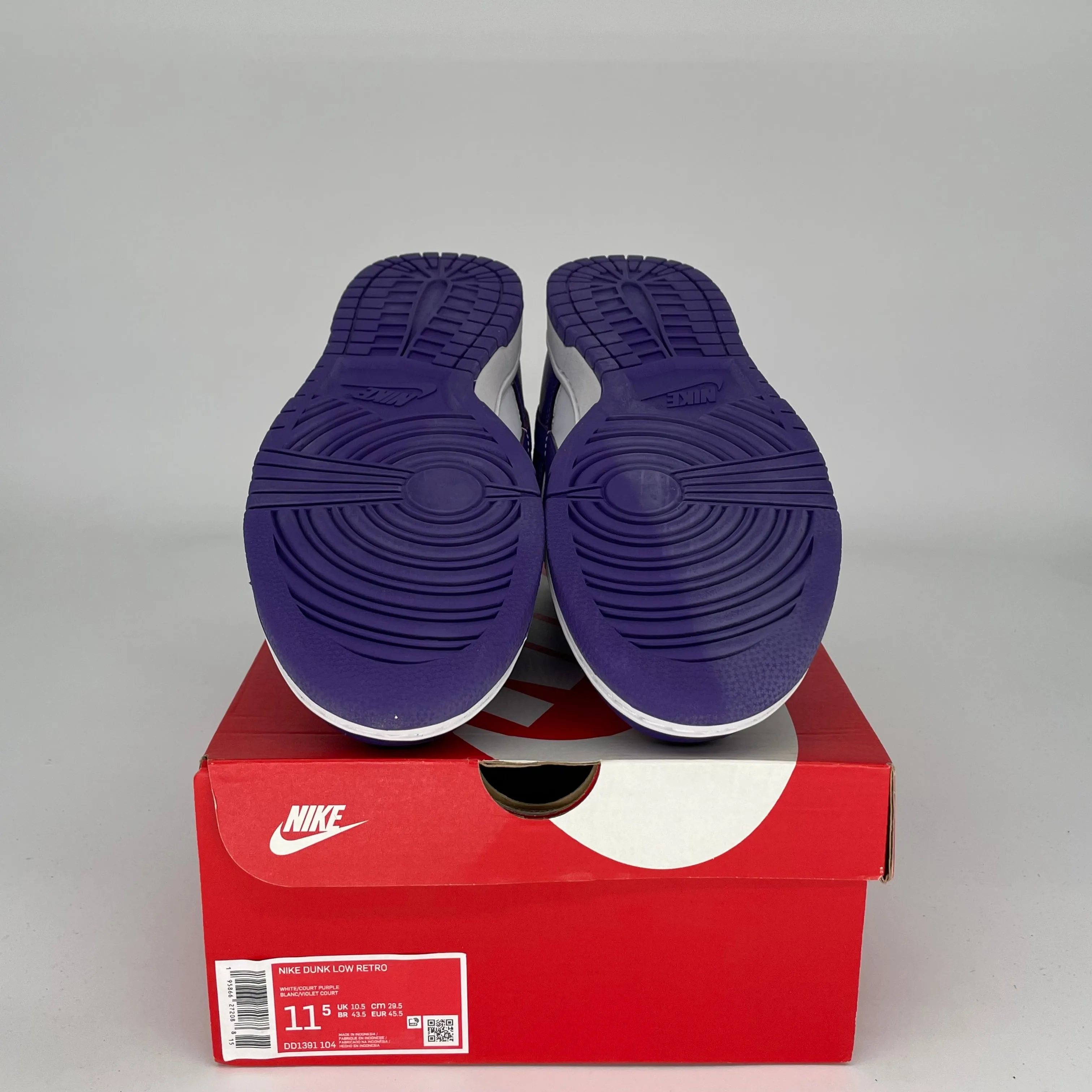 NIKE DUNK LOW CHAMPIONSHIP COURT PURPLE SIZE 11.5 DD1391-104