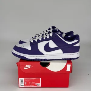 NIKE DUNK LOW CHAMPIONSHIP COURT PURPLE SIZE 9 DD1391-104