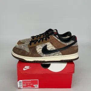 NIKE DUNK LOW CO JP BROWN SNAKESKIN SIZE 10 FJ5434-120