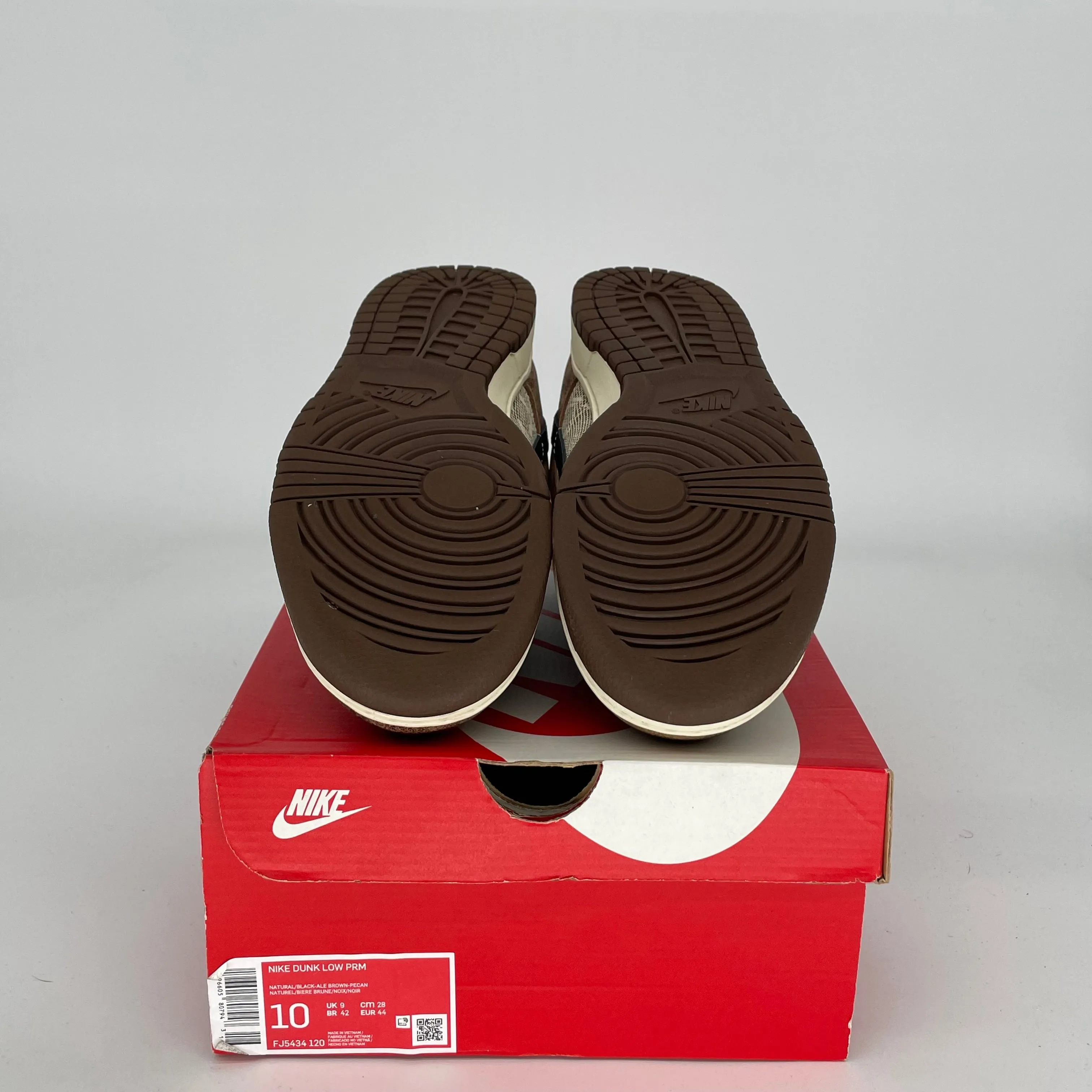 NIKE DUNK LOW CO JP BROWN SNAKESKIN SIZE 10 FJ5434-120