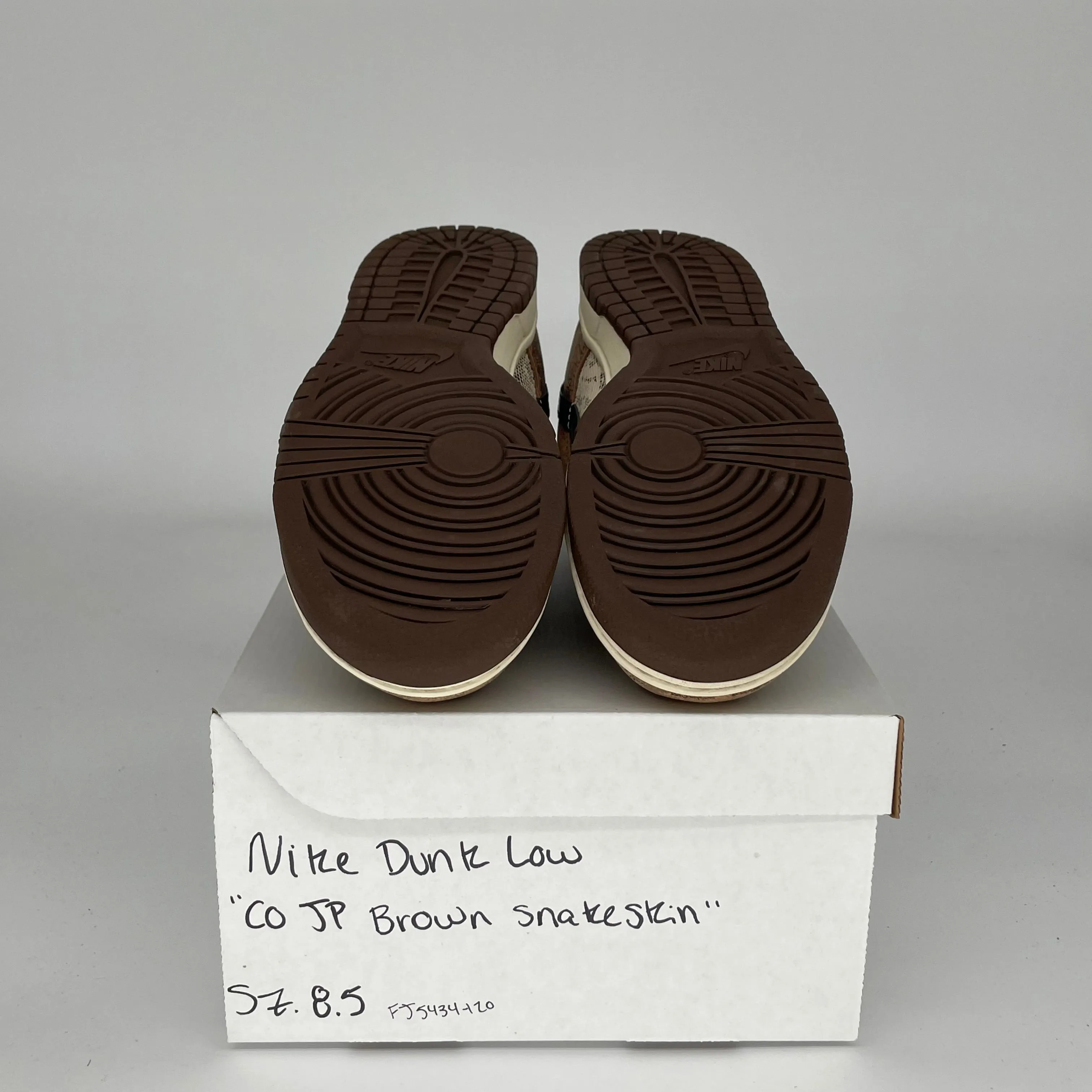 NIKE DUNK  LOW CO JP BROWN SNAKESKIN SIZE 8.5 FJ5434-120
