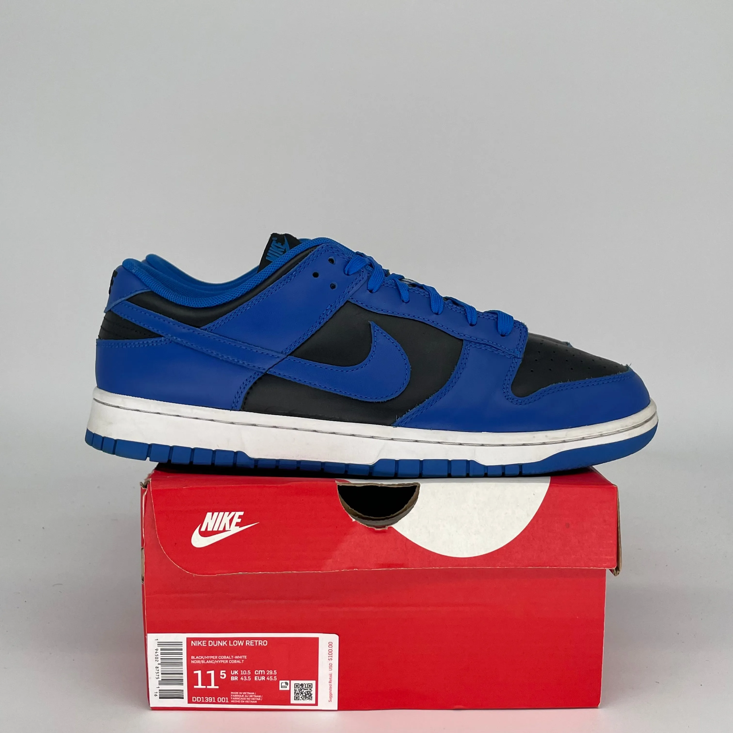 NIKE DUNK LOW COBALT SIZE 11.5 DD1391-001