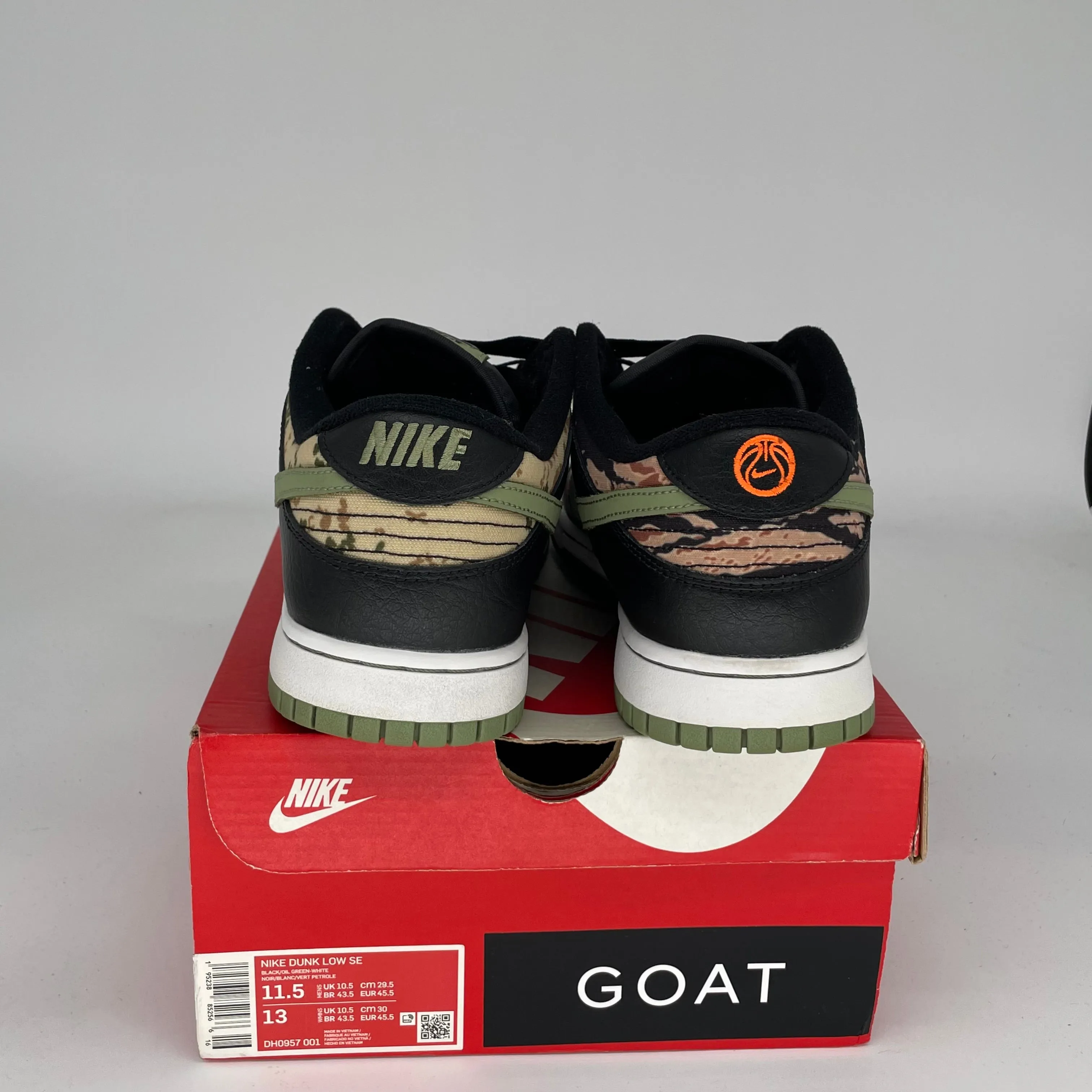 NIKE DUNK LOW CRAZY CAMO SIZE 11.5 DH0957-001